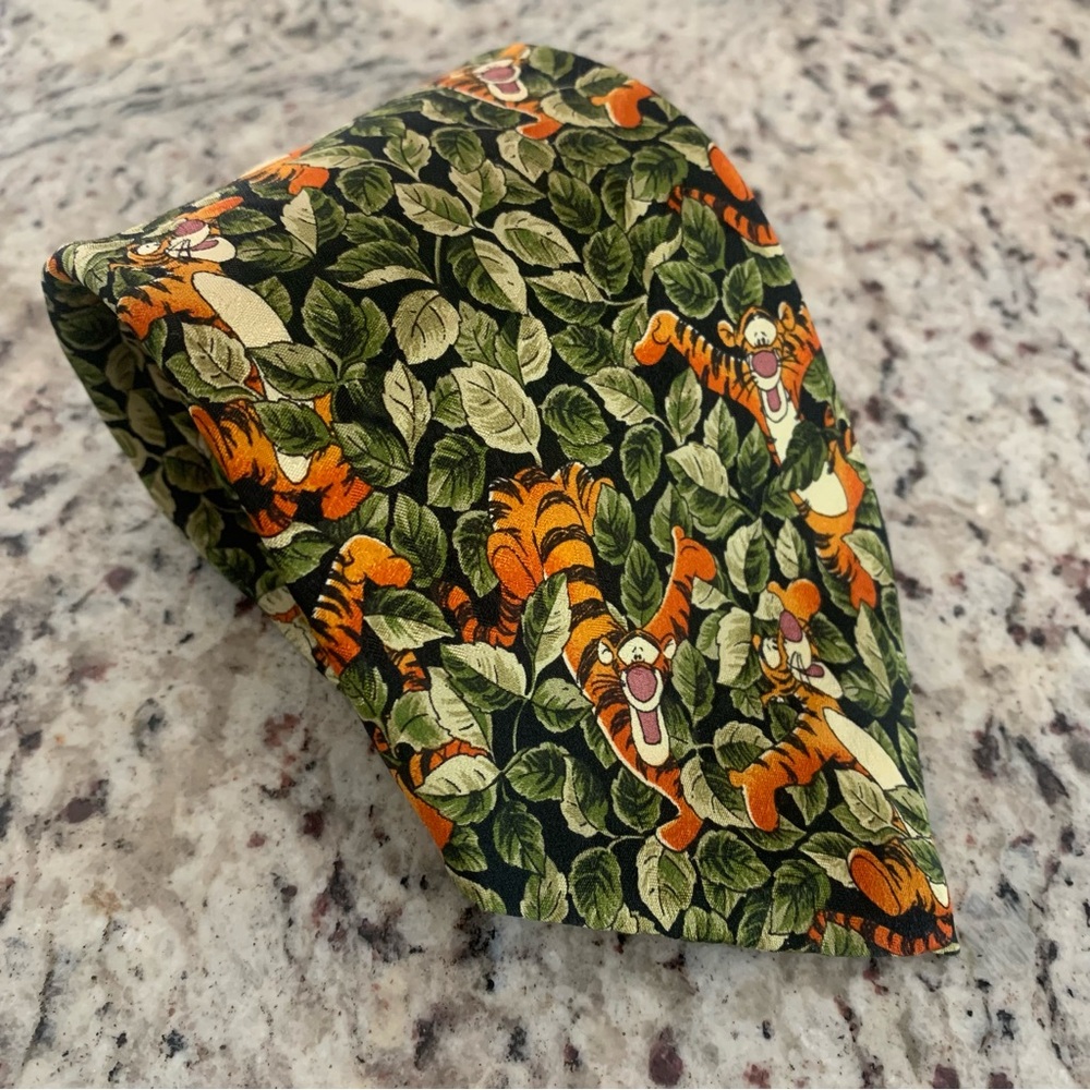 Vintage Disney Men's Silk Tigger Tie